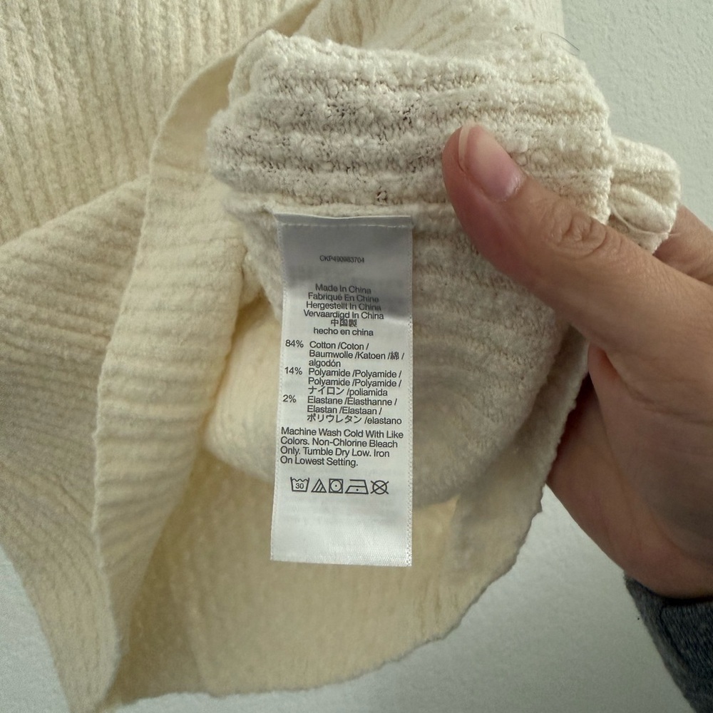 Madewell // NWOT Bouclé-Knit Crewneck Sweater Tee - Picture 9 of 10